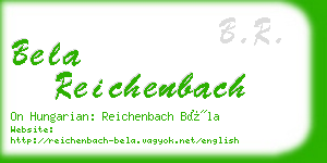 bela reichenbach business card